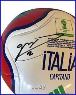 Andrea Pirlo Autographed Italia Capitano FIFA World Cup Brazil Soccer Ball 1155