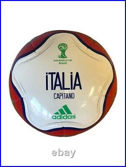 Andrea Pirlo Autographed Italia Capitano FIFA World Cup Brazil Soccer Ball 1155