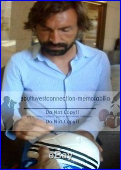 Andrea Pirlo Signed Juventus Soccer Ball, Italy, Italian, NYCFC, Autographed, Proof