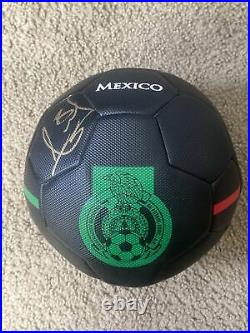 Andres Guardado Autographed Mexico Soccer Ball Gold Cup World Cup Real Betis PSV