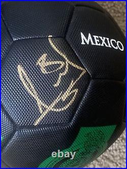 Andres Guardado Autographed Mexico Soccer Ball Gold Cup World Cup Real Betis PSV