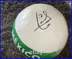 Andres Guardado Signed Mexico Soccer Ball With Exact Proof