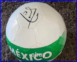 Andres Guardado Signed Mexico Soccer Ball With Exact Proof