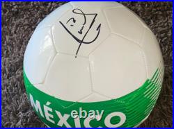 Andres Guardado Signed Mexico Soccer Ball With Exact Proof