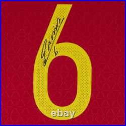 Andres Iniesta Autographed Spain National Team 2016-17 Home Jersey