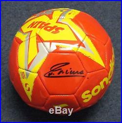 Andres Iniesta Signed Full Size Sondico Spain Soccer Ball With A PSA/DNA COA