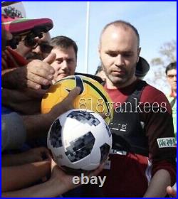 Andres Iniesta Signed Nike Size 5 Soccer Ball With Proof