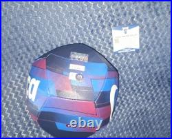 Ansu Fati Hand Signed FC Barcelona Logo Soccer Ball Beckett COA