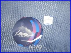 Ansu Fati Hand Signed FC Barcelona Logo Soccer Ball Beckett COA
