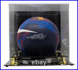 Ansu Fati Signed Barcelona Nike Soccer Ball with Case BAS Icons