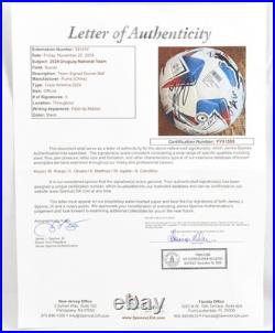 Araujo/ C. Olivera/ E. Martinez/ M. Ugarte/A. Canobbio Signed Soccer Ball JSA