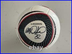 Artemi Panarin, Michal Rozsival, Victor Tikhonov Autographed Soccer Ball