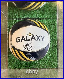 Ashley Cole autographed LA Galaxy Soccer Ball in protective case-100% authentic
