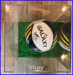 Ashley Cole autographed LA Galaxy Soccer Ball in protective case-100% authentic