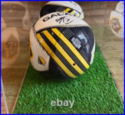 Ashley Cole autographed LA Galaxy Soccer Ball in protective case-100% authentic