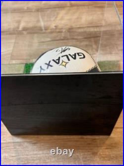 Ashley Cole autographed LA Galaxy Soccer Ball in protective case-100% authentic