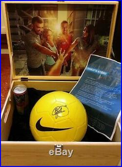 Authentic Neymar Signed / Autographed Soccer Ball Football Collectible Item