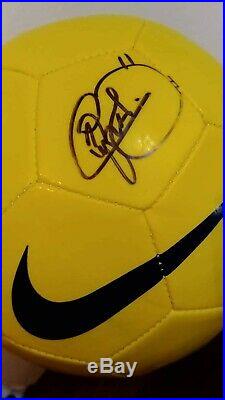 Authentic Neymar Signed / Autographed Soccer Ball Football Collectible Item