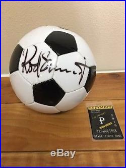 Authentic Rod Stewart Signed Soccer Ball Mardi Gras 2018 with backstage pass