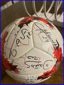 Autographed Adidas ball Confederations Cup OMB Krasava, Mexican National team