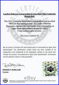 Autographed Landon Donovan Galaxy Ball Fanatics Authentic COA Item#6749805