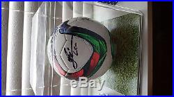 Autographed Lionel Messi soccer ball