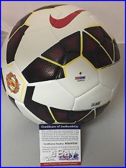 Autographed/Signed CRISTIANO RONALDO Manchester United Soccer Ball PSA/DNA COA