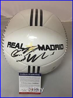 Autographed/Signed CRISTIANO RONALDO Real Madrid Soccer Ball PSA/DNA COA Auto