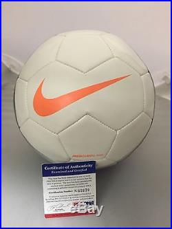 Autographed/Signed CRISTIANO RONALDO White Nike Soccer Ball PSA/DNA COA Auto