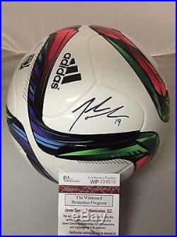 Autographed/Signed JULIE JOHNSTON USA World Cup Soccer Ball USWNT JSA COA Auto