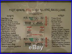 Autographed Soccer Ball, 1982 FIFA All Stars, Zico, Platini, Beckenbauer, Rossi