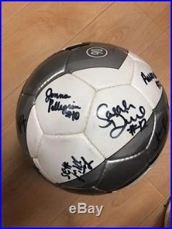 Autographed Womens World Cup USWNT USA Soccer Ball Signed Mia Hamm + Team