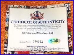 Awesome! Pele Autographed Collectible Wilson Soccer Ball