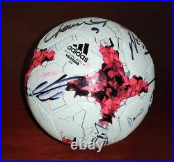 Ball signed autographed FERNANDO TORRES ANTOINE GRIEZMANN EXACT Proof Madrid