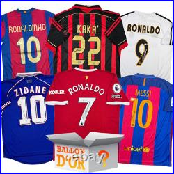 Ballon d'Or Autographed/Signed Jersey Mystery Box with PSA JSA or Beckett COA