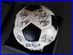 Barcelona 1992 Olympic Team USA Signed Autographed Soccer Ball with Display Case