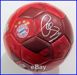 Bastian Schweinsteiger Signed Bayern Munich Soccer Ball withCOA Red Germany 2018