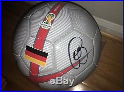 Bastian Schweinsteiger Signed Germany 2014 World Cup Brazil Logo Soccer Ball Coa