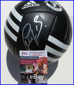 Bastian Schweinsteiger Signed Manchester United Soccer Ball withJSA COA DD22655