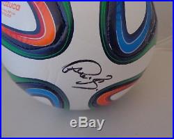 Bastian Schweinsteiger signed 2014 FIFA World Cup Soccer Ball Germany Champions