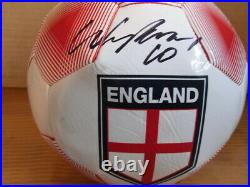 Beckham & Rooney Dual Signed England Football COA