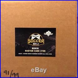 Benchwarmer Soccer Master Case Bonus 57 Model Signed Auto Soccer Ball 91/99