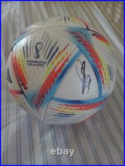 Benzema Signed Adidas 2022 FIFA World Cup Qatar Ball PHOTO AND VIDEO PROOF