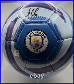 Bernardo Silva Signed Manchester City Soccer Ball Fanatics Authentic