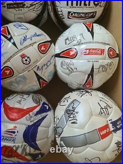 Box of 12 signed official match balls fifa approved