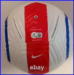 Bradley Barcola Signed Nike PSG Soccer Ball Beckett BAS Authenticated