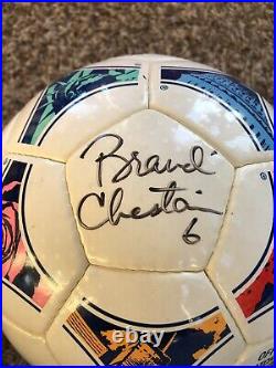Brandi Chastain Autographed Adidas Official Match Soccer Ball FIFA World Cup1999