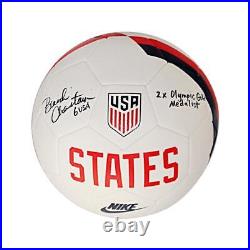 Brandi Chastain Autographed & Insc. 2x Olympic Gold Medalist Nike Soccer Ball