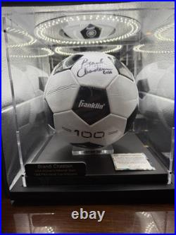Brandi Chastain Signed Soccer Ball USA Display Case COA 1999 World Cup Champion