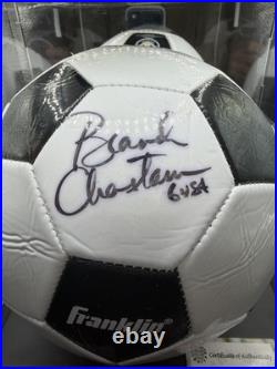Brandi Chastain Signed Soccer Ball USA Display Case COA 1999 World Cup Champion